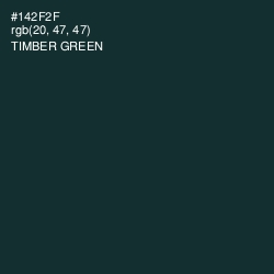 #142F2F - Timber Green Color Image